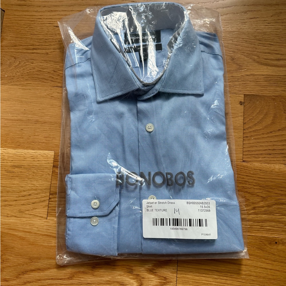 NWT Bonobos Jetsetter Stretch Dress Shirt (Never Worn)